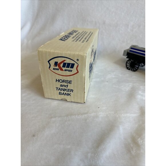 1991 Ertl Kerr Mcgee Die Cast Horse & Tanker Fuel Tank Bank In Box. #9286 - Picture 11 of 12